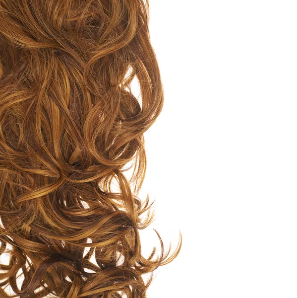 Hair fragment over the white — Stock Photo, Image