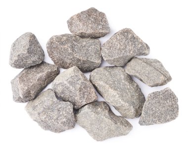 İzole birden çok granit taşlar kompozisyon