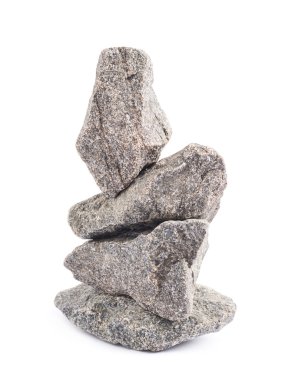 İzole birden çok granit taş yığını