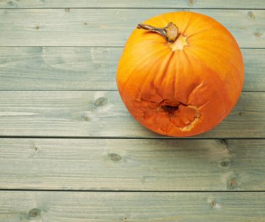 Şımarık turuncu kabak kompozisyon