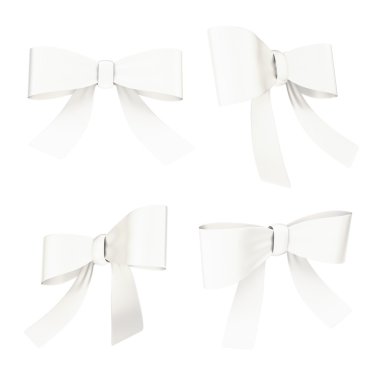 Decorational şerit yay izole ayarla