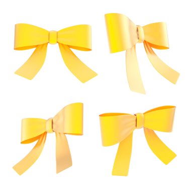 Decorational şerit yay izole ayarla