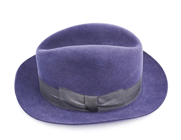 Chapéu azul escuro isolado — Fotografia de Stock