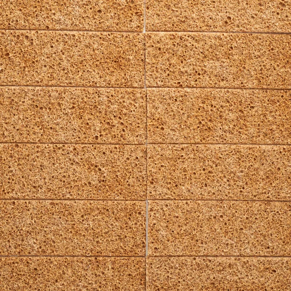 Povrch pokrytý chléb cracker občerstvení — Stock fotografie