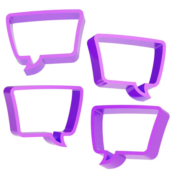 Text bubble shape isolated — Stock Photo, Image