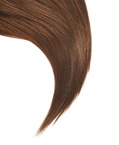 Hair fragment over the white — Stock Photo, Image