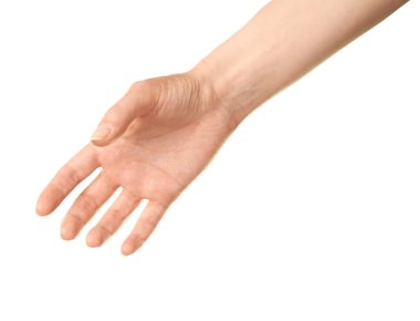 Bir el sıkışma düşündüren el