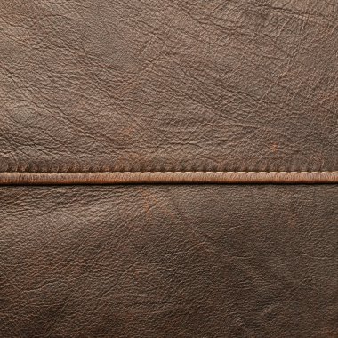 Kahverengi deri parçası