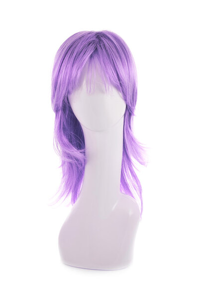 Hair wig over the mannequin