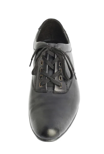 Zwarte lederen schoen — Stockfoto