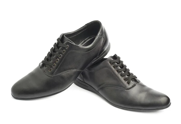 Sapatos de couro preto — Fotografia de Stock