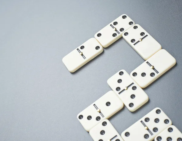 Білий domino кісток — стокове фото