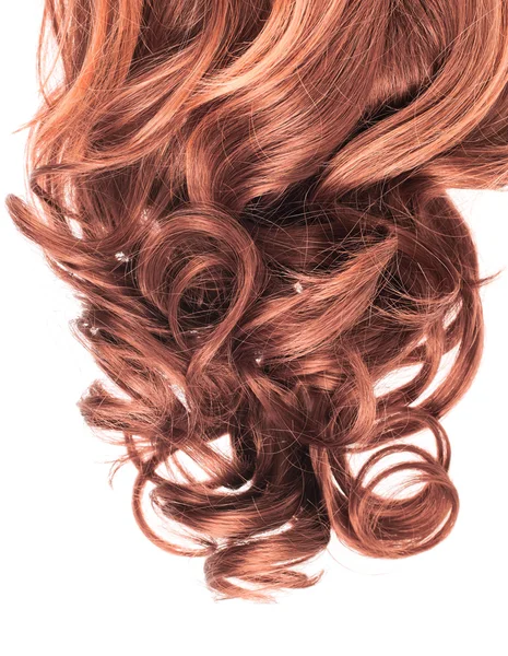 Фрагмент кудрявых волос — стоковое фото