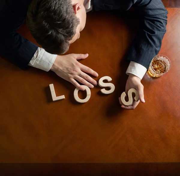 Word Loss and  man — Stock Photo, Image