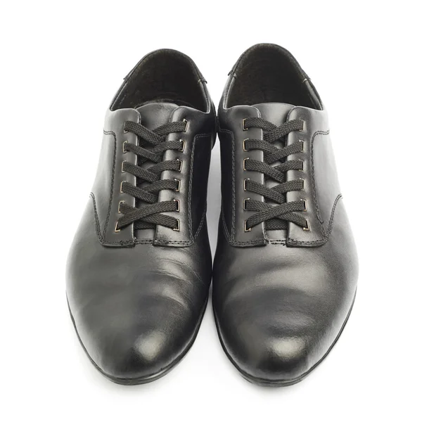 Klasické černé boty — Stock fotografie