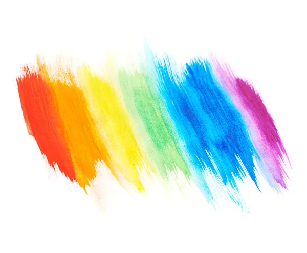 Rainbow  paint strokes — Stock Photo, Image