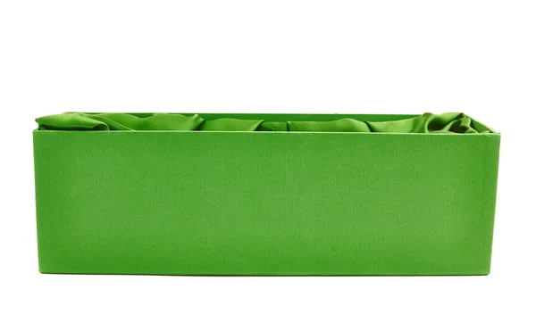 กล่องของขวัญสีเขียว — ภาพถ่ายสต็อก