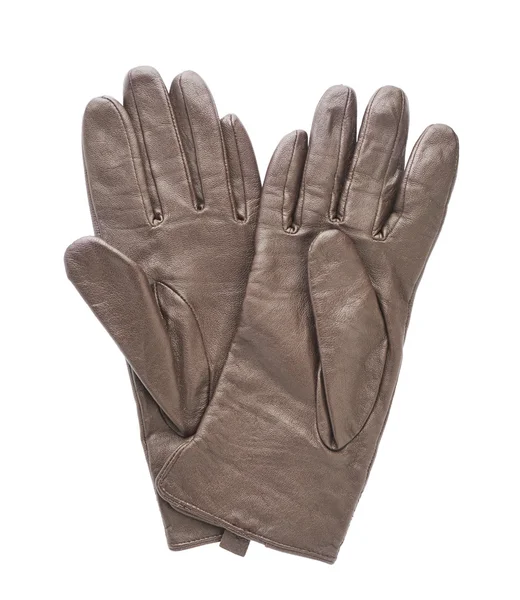 Brown leather gloves — Stock Photo, Image