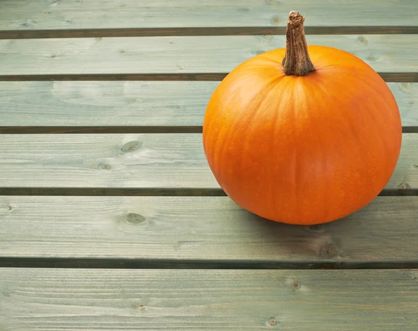 Pumpkin on  wooden boards — Stock Photo, Image