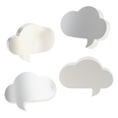 metin kabarcıklar şeklinde bulut