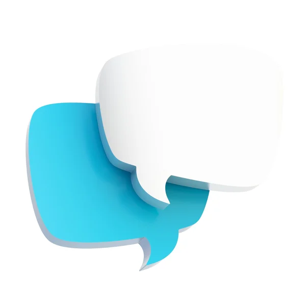 Two text bubbles — Stock Photo, Image