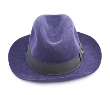 İzole koyu mavi şapka