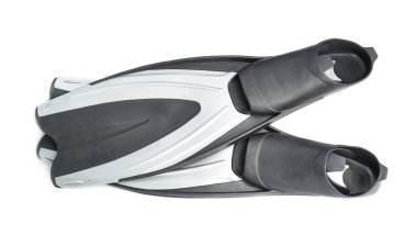 İzole fin dalış palet yüzmek