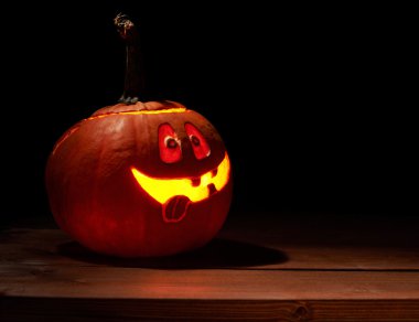 Mutlu jack o fener kabak kompozisyon