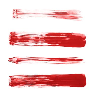 Düz yağlı boya fırça darbeleri