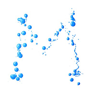 Boya damla ile yapılan mektup