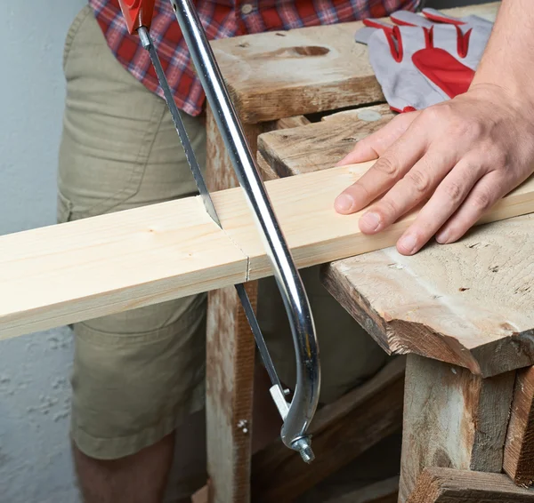 Zaagmachines houten plank samenstelling — Stockfoto