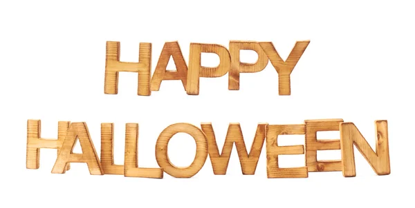 Happy halloween made of block letters — Stock Photo, Image