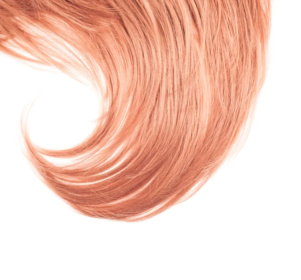 Fragmento de cabello sobre el blanco — Foto de Stock