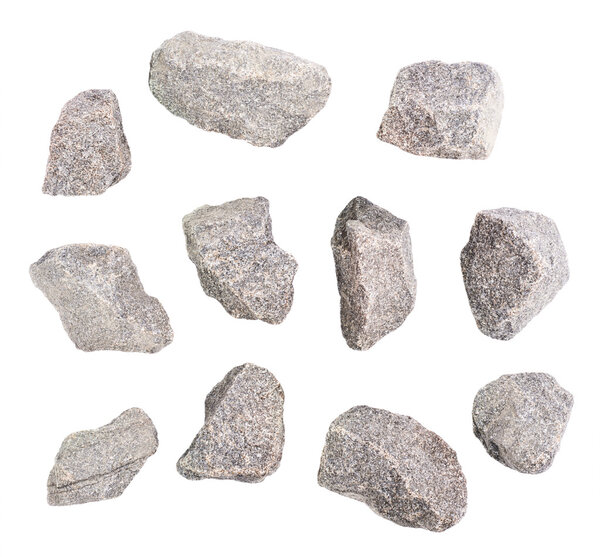 Granite stone isolated