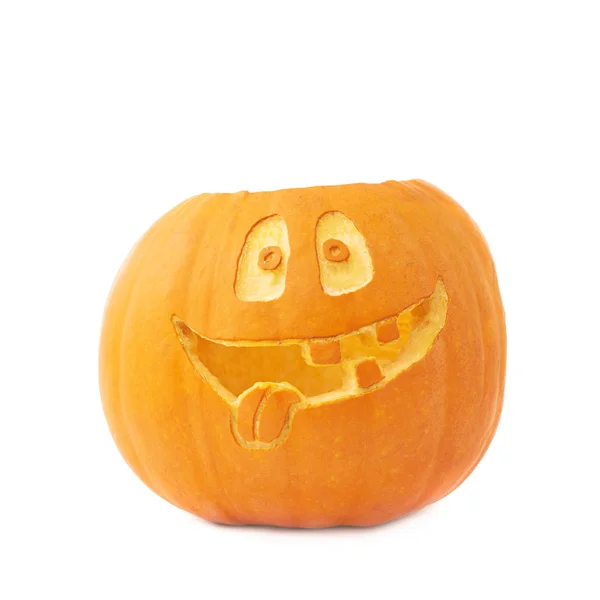 Jack-o-laternen halloween kürbiskopf — Stockfoto