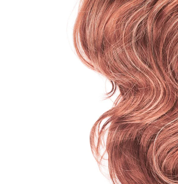 Hair fragment over the white — Stock Photo, Image