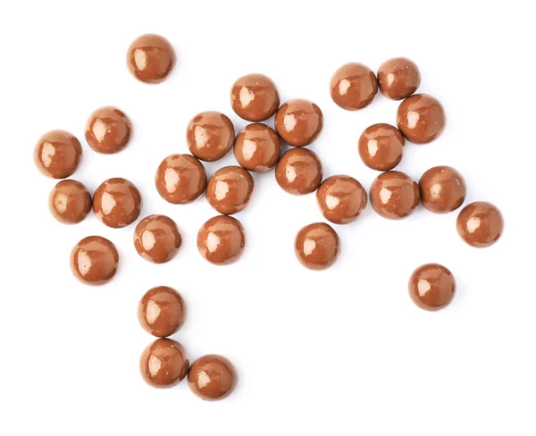 Multiple chocolate ball candies isolated — Stock Photo, Image