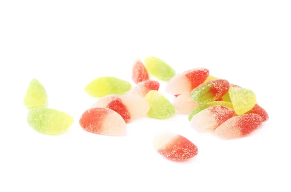 Hög med flera socker belagda gelé godis — Stockfoto