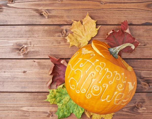 Happy Halloween pumpkin composition — Stock Photo, Image