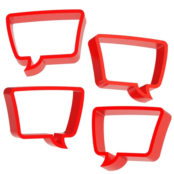 Text bubble shape isolated — Stock Photo, Image