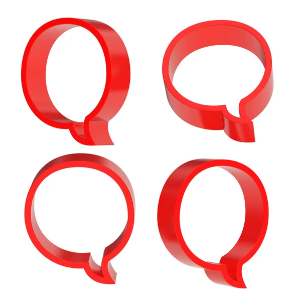 Text bubble shape isolated — Stock Photo, Image