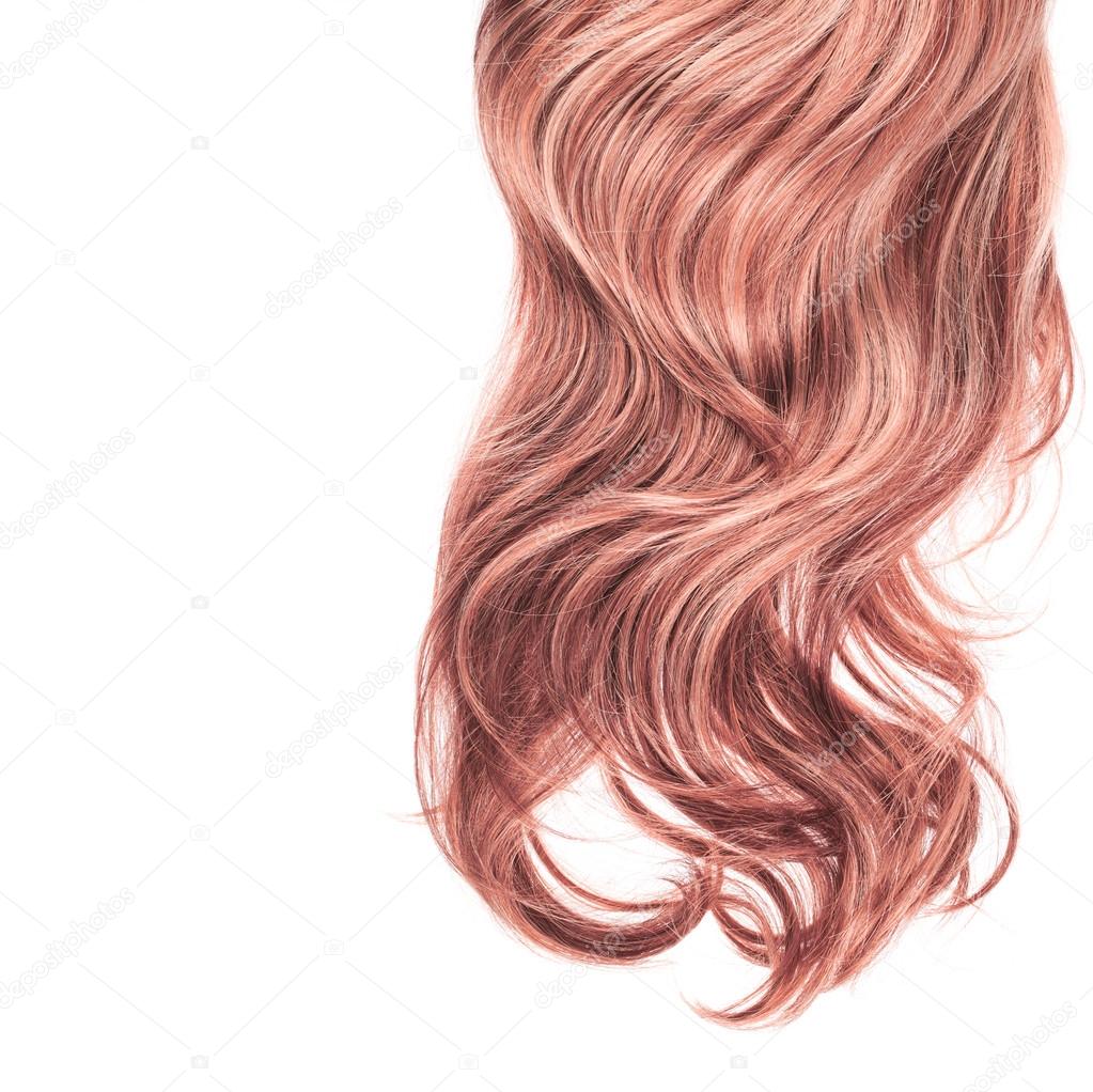 Hair fragment over the white