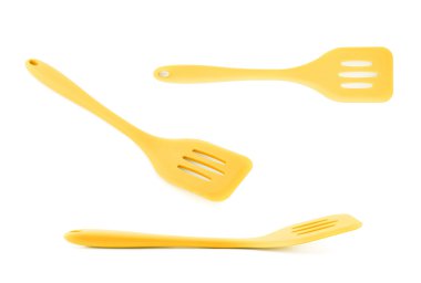 Silikon spatula izole pişirme