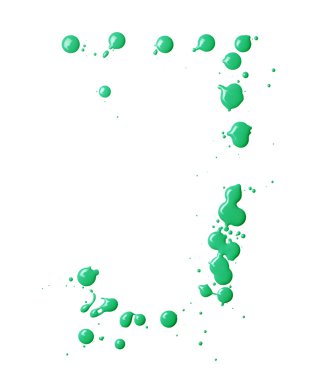 Boya damla ile yapılan mektup