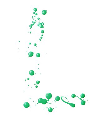 Boya damla ile yapılan mektup