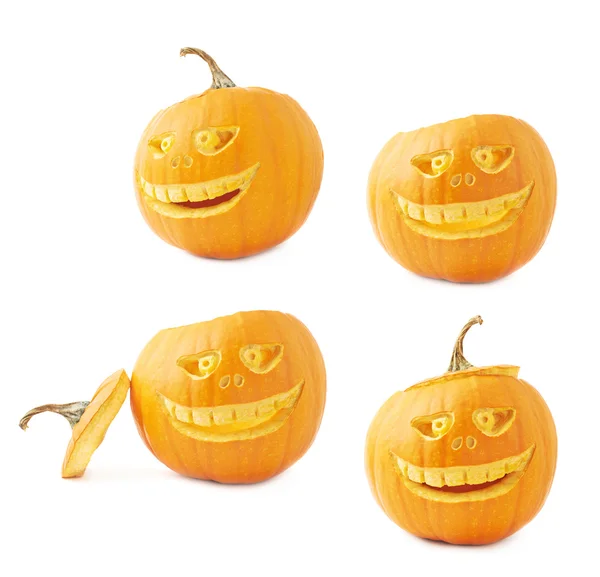 Cabeza de calabaza de halloween Jack-o-lanterns —  Fotos de Stock