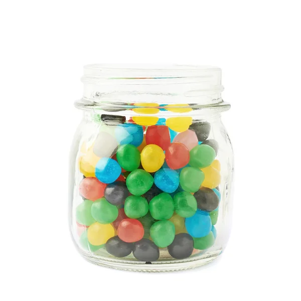 Jar повний цукерок м'яч цукерки — стокове фото