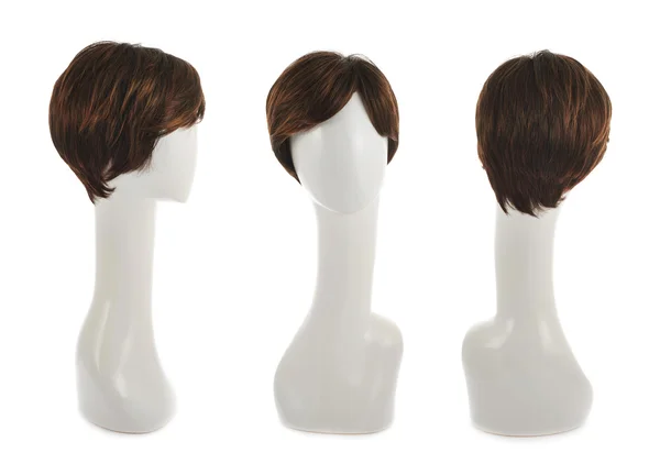 Hair wig over the mannequin head — Stock Photo, Image