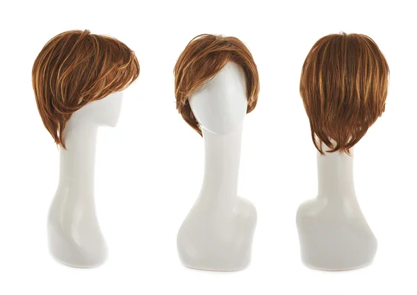 Hair wig over the mannequin head — Stock Photo, Image