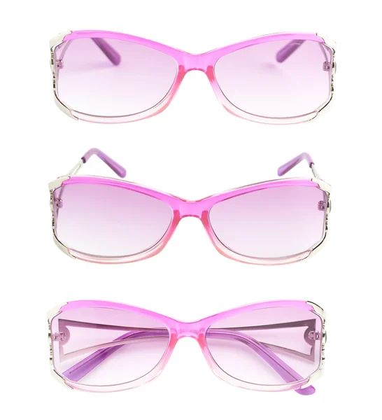 Stylish pink female glasses isolated — Stock Photo, Image